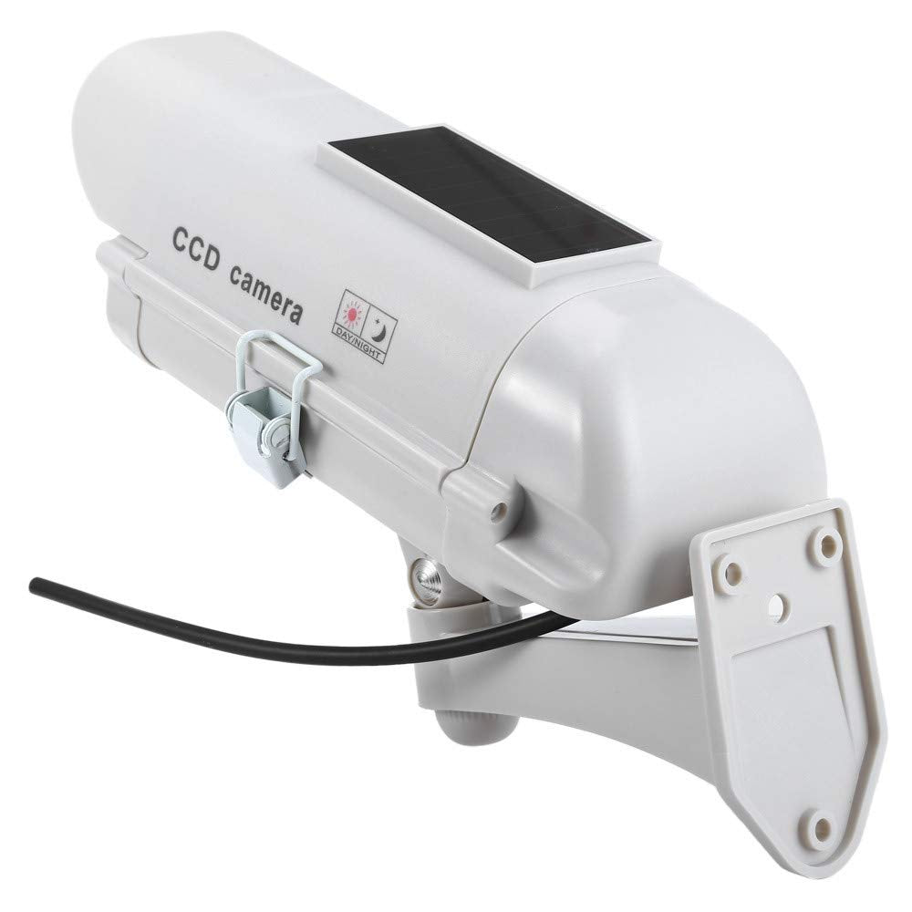 Große Solar-Überwachungskamera-Dummy - Outdoor Kamera Attrappe mit Obj –  O&W Security