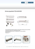 250 Sicherungsetiketten Pen AM mit Nadel Hartetiketten Warensicherungsetiketten AM 58 kHz Pen grau  - gebraucht, wie neu