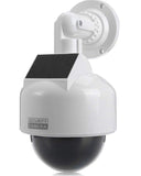 Hochwertige Solar Speed-Dome-Kamera-Attrappe mit Objektiv, Blink-LED, Befestigungsmaterial