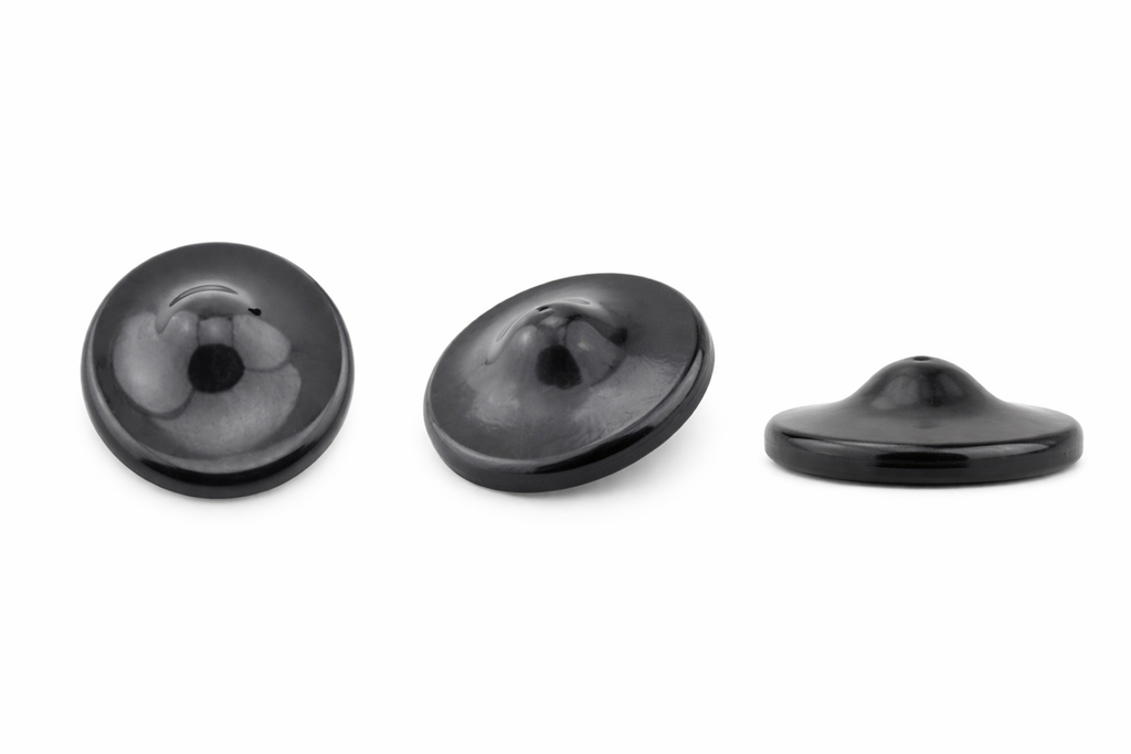 100 Sicherungsetiketten Hartetiketten RF 8,2 MHz Galaxy – Schwarz – Ø 5 cm