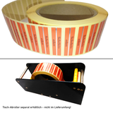 2000 Stück Sicherungsetiketten Dummy Klebeetiketten mit Metalstreifen