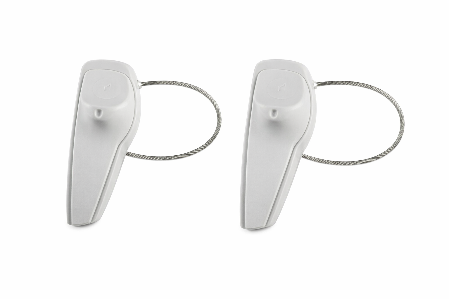 100x Sensormatic SuperTag 3 Hartetikett mit integrierter Stahlschlaufe ZL303L-4G – für Taschen & Sportartikel
