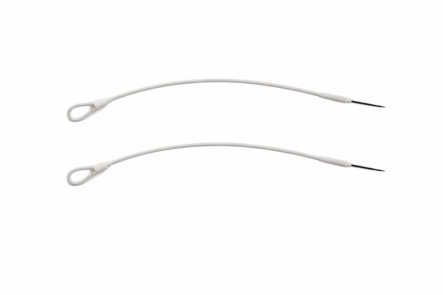 100 Warensicherung Stahlschlaufe „Elegance“ Schwarz/Weiss 18 cm Sicherheitskabel für Hartetiketten