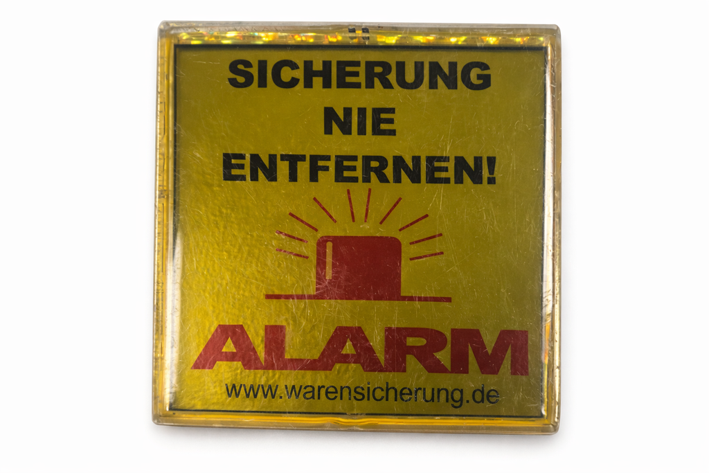 Blinkende Alarm-Attrappe für Umkleidekabinen und Verkaufsflächen | Diebstahlschutz Warnsignal Solarbetrieben