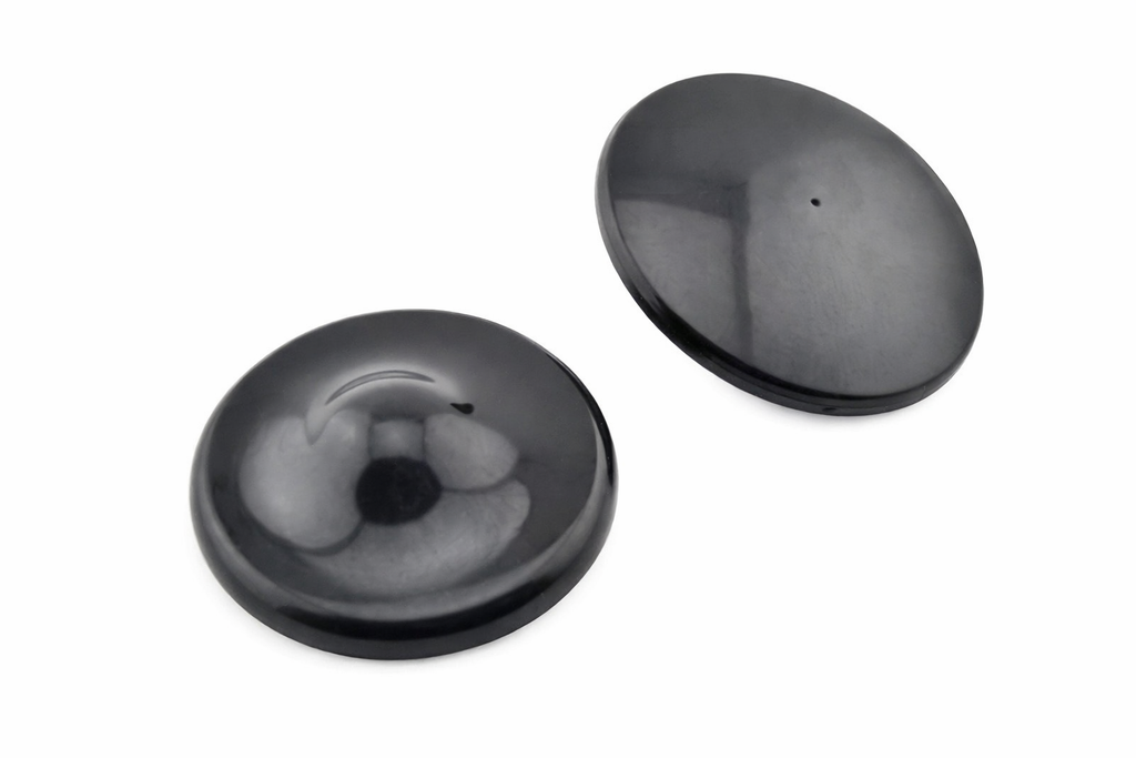 100 Sicherungsetiketten Hartetiketten RF 8,2 MHz Galaxy – Schwarz – Ø 5 cm