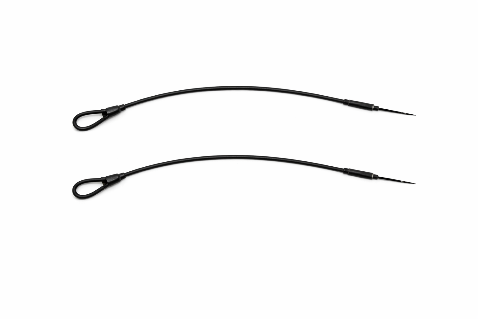 100 Warensicherung Stahlschlaufe „Elegance“ Schwarz/Weiss 18 cm Sicherheitskabel für Hartetiketten