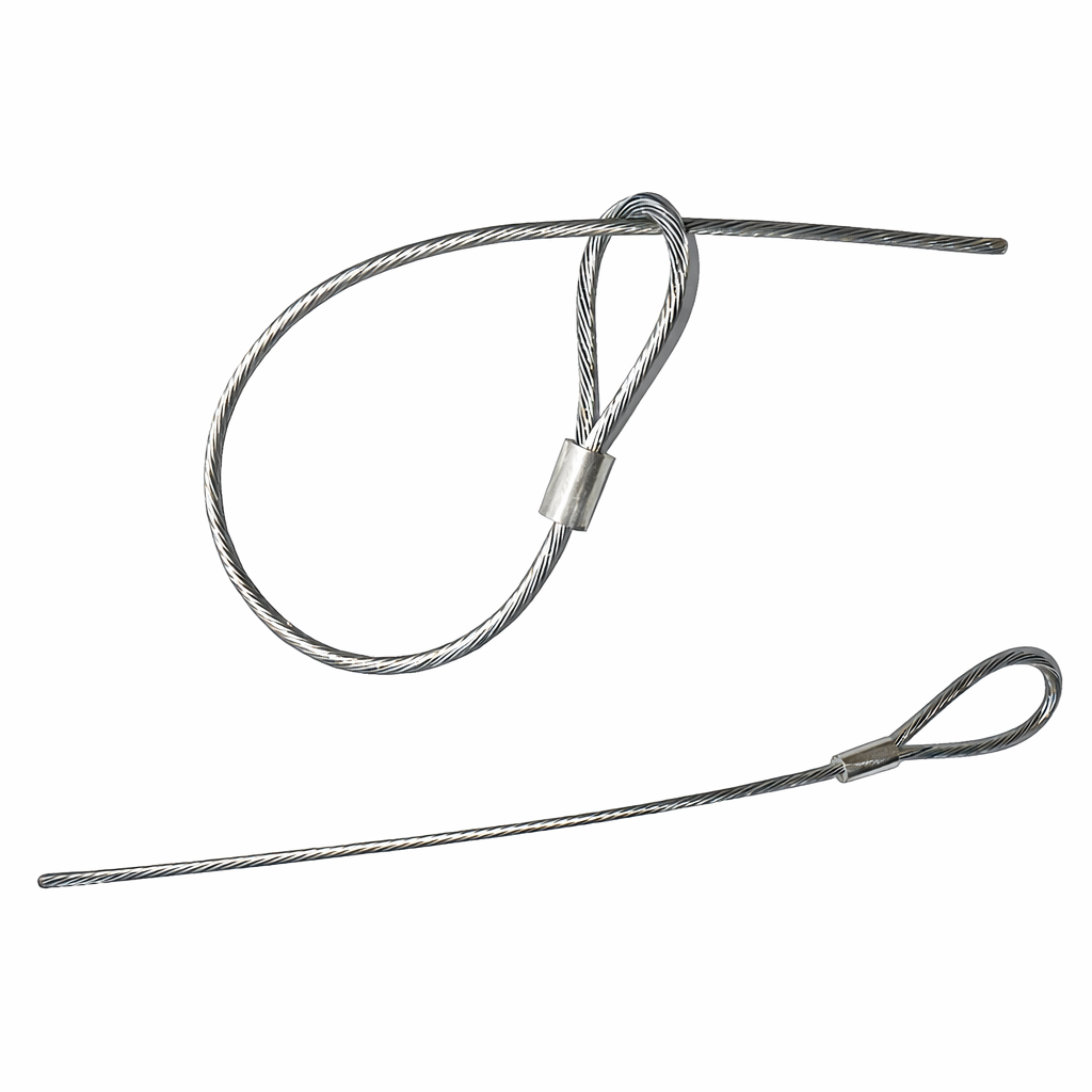 Stahlschlaufen mit einer Öse 8cm, 12cm oder 18cm Länge