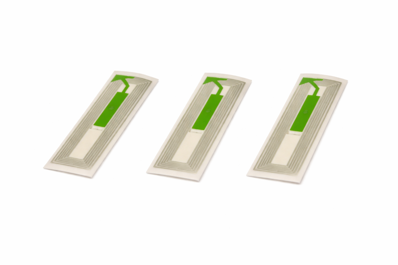 RF Sicherheitsetiketten transparent 15 × 52 mm – 8.2 MHz Warensicherung | 1000 Stück / Rolle
