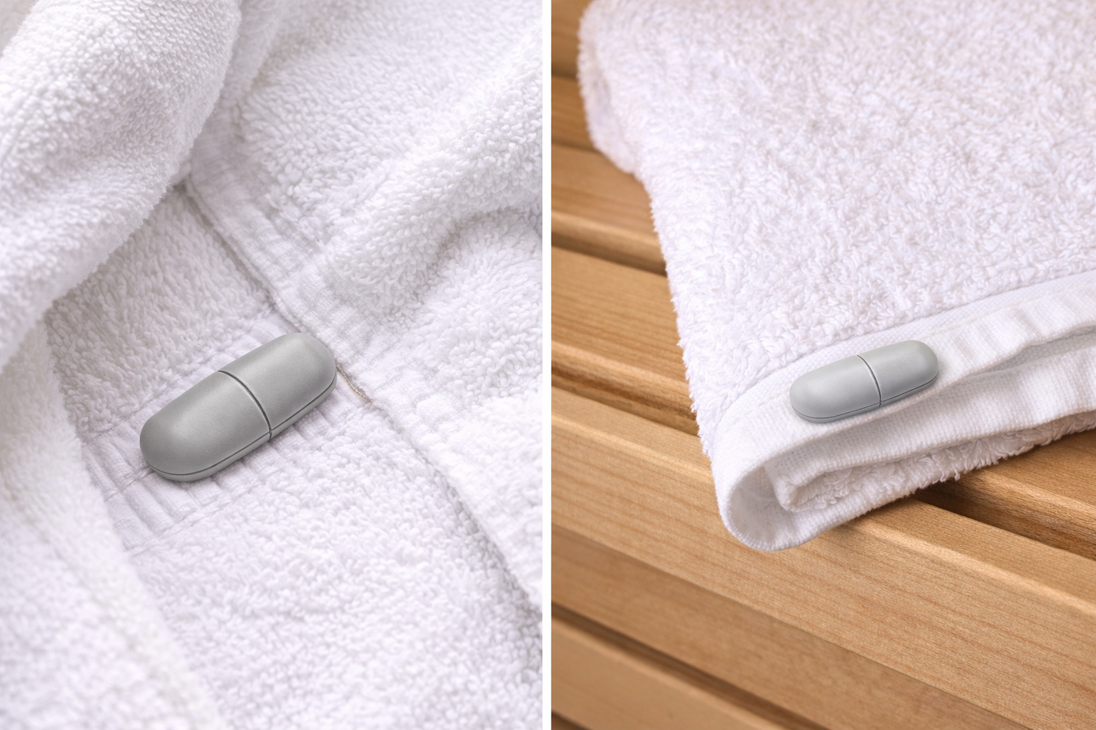 100 AM Bathrobe Tag – Waschbares Warensicherungsetikett für Bademäntel, Handtücher & Textilien