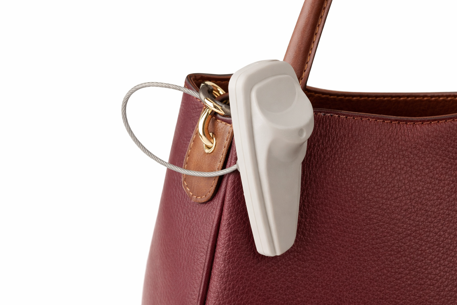 100x Sensormatic SuperTag 3 Hartetikett mit integrierter Stahlschlaufe ZL303L-4G – für Taschen & Sportartikel