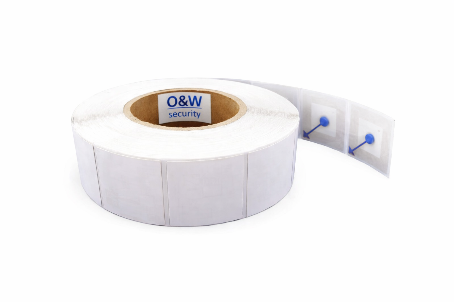 RF Klebe-Etikett 4x4 cm – 8.2 MHz Weiss – Warensicherung Etiketten für RF Warensicherungsanlagen