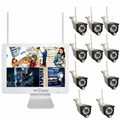Kit de vidéosurveillance WiFi avec écran, 10 caméras 3 MP, montage et leasing inclus