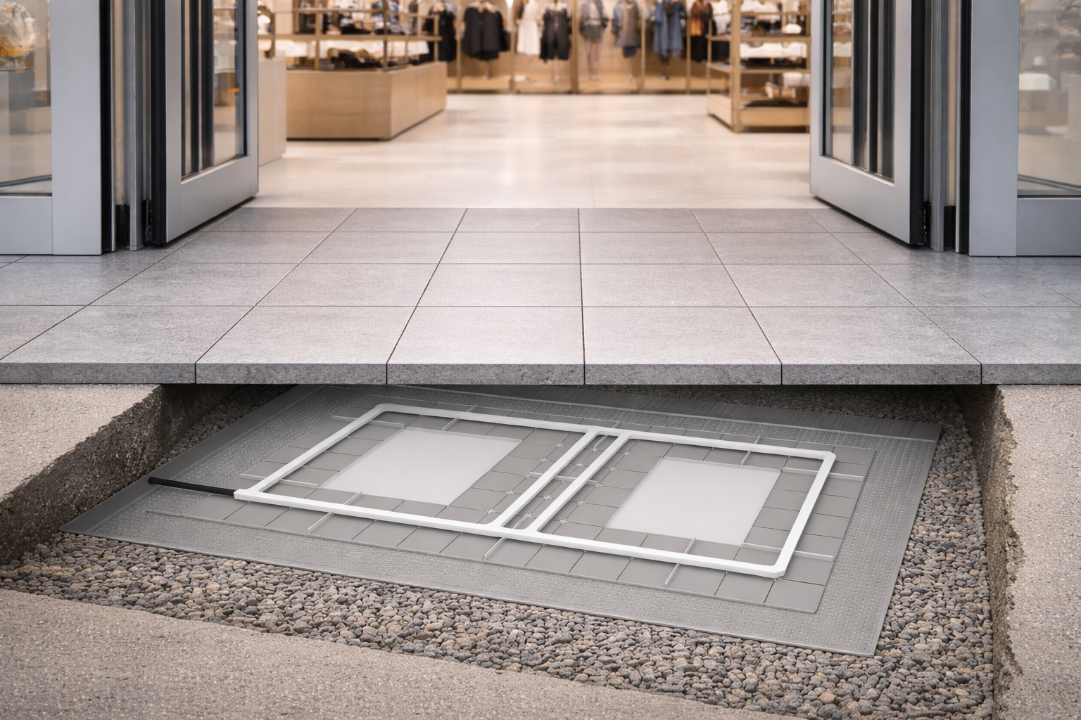 Komplette Warensicherung Floor PAD Bodenantenne AM