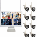 Videoüberwachung Set WiFi mit Monitor, 8 3 MP Kameras inkl  Montage & Leasing