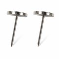 Sicherungsnadel mit Metallkopf flach 16 mm – glatter Stift – passend für viele Warensicherungs-Hartetiketten 1000 Stück