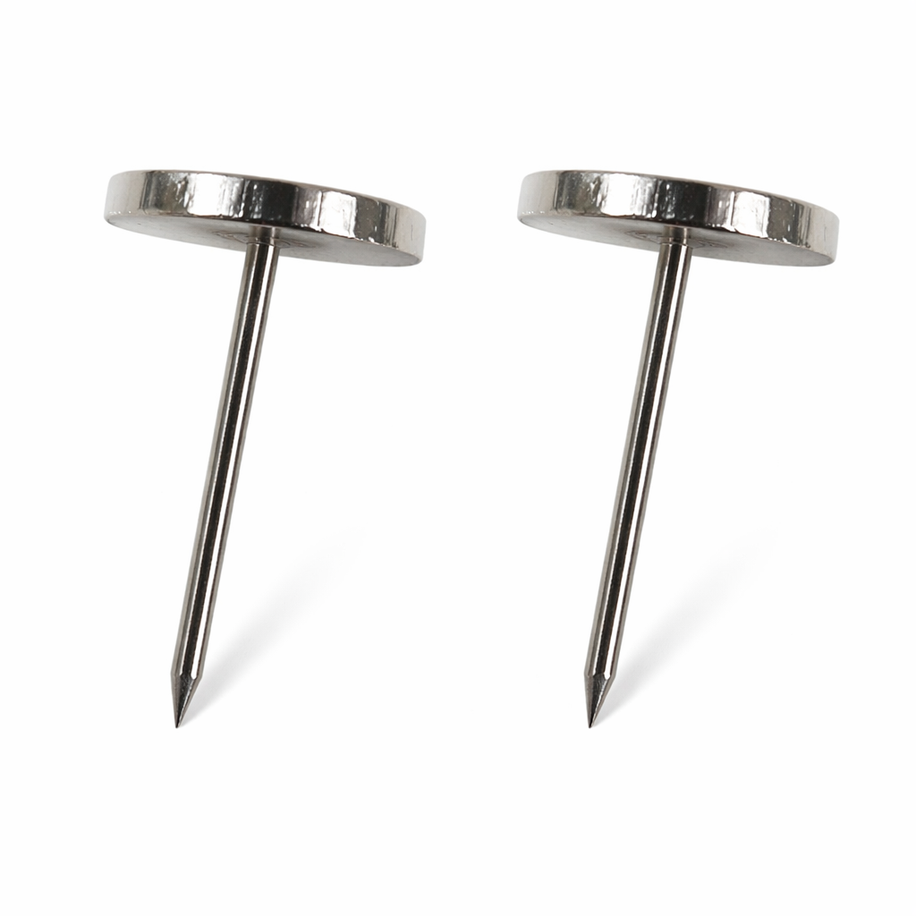 Sicherungsnadel mit Metallkopf flach 16 mm – glatter Stift – passend für viele Warensicherungs-Hartetiketten 1000 Stück