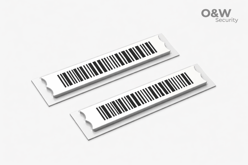 AM 58 kHz Klebesicherungsetiketten | Beste Detektion mit Barcode