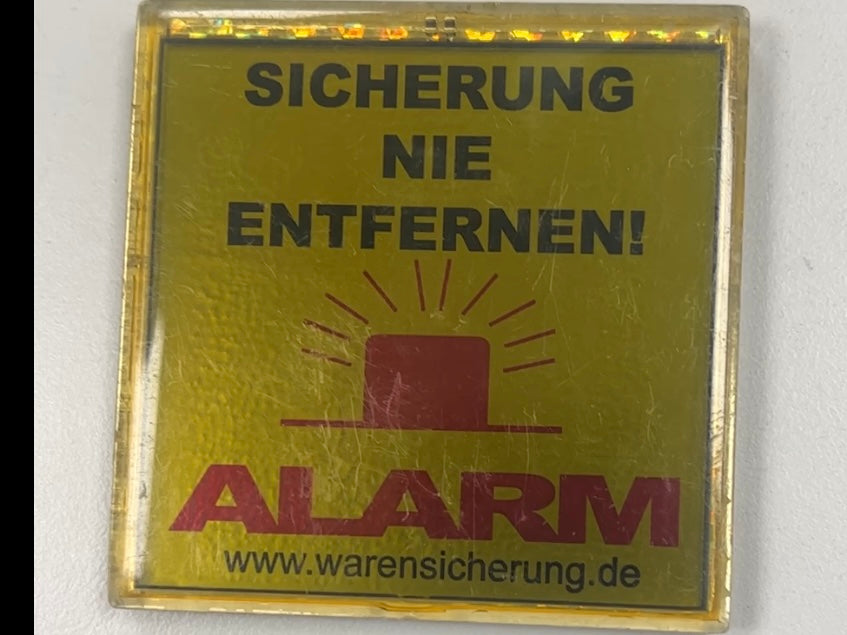 Blinkende Alarm-Attrappe für Umkleidekabinen und Verkaufsflächen | Diebstahlschutz Warnsignal Solarbetrieben