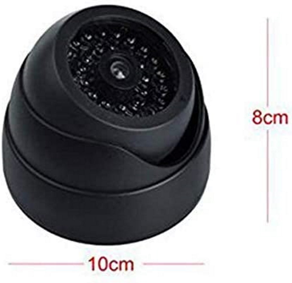 Dome Kamera Attrappe mit IR-Strahler, Objektiv & Blink-LED – Abschreckung