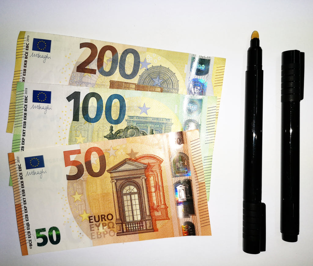 10 Stück Geldscheinprüfer / Falschgeldtester – Geldscheinprüfstift zur schnellen Echtheitsprüfung von Banknoten