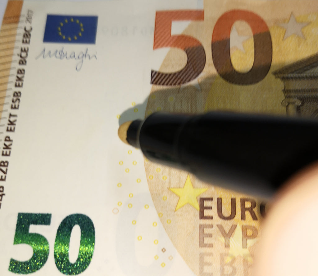 10 Stück Geldscheinprüfer / Falschgeldtester – Geldscheinprüfstift zur schnellen Echtheitsprüfung von Banknoten