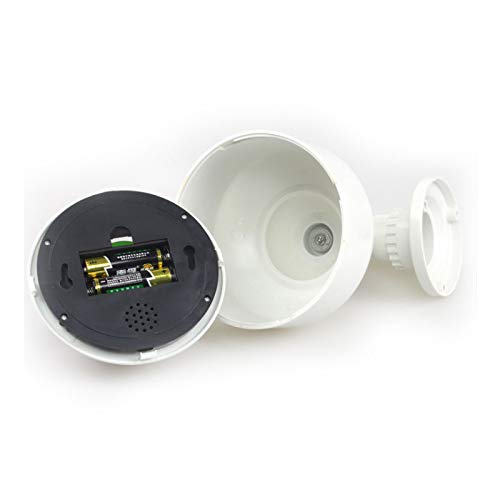 2 x Speed Dome Kameras Attrappen mit Objektiv, Blink LED und Warnaufkleber