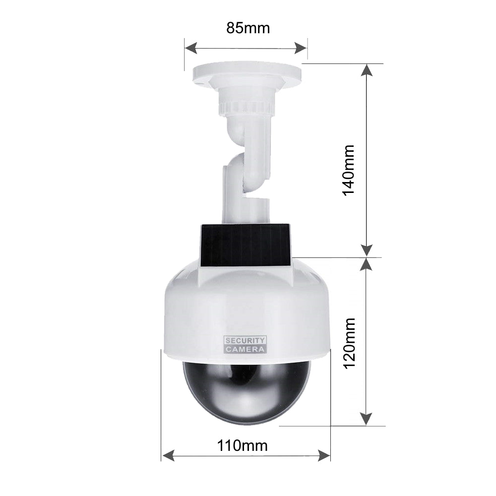 Solar Speed-Dome-Kamera-Attrappe, Blink-LED