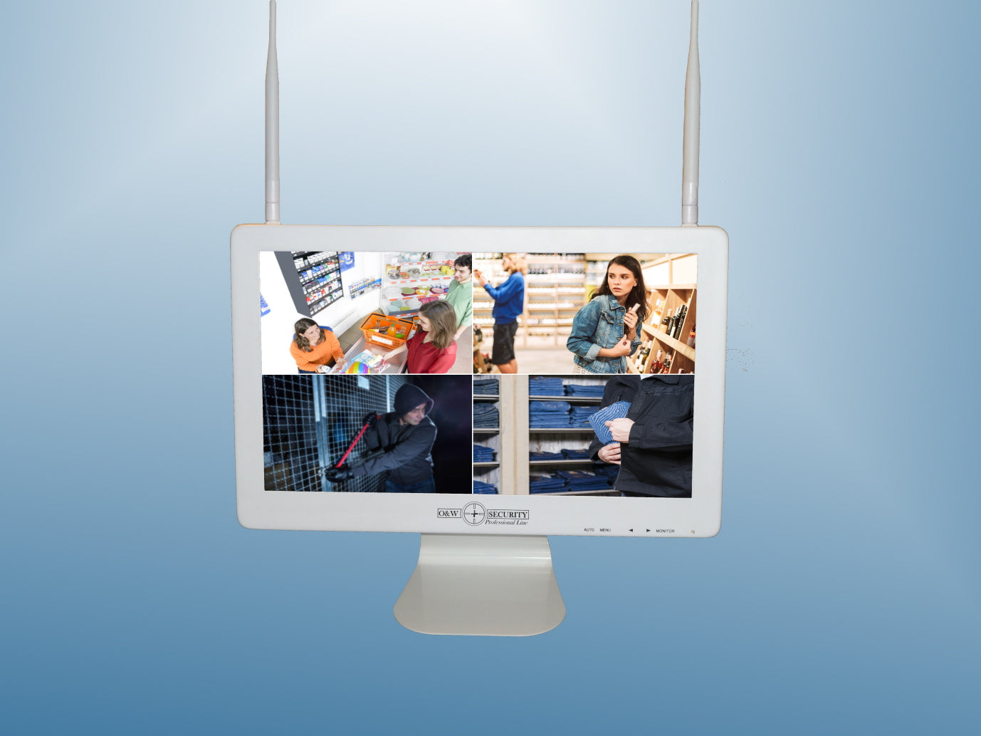 Videoüberwachung Set WiFi mit Monitor, 10 3 MP Kameras inkl  Montage & Leasing