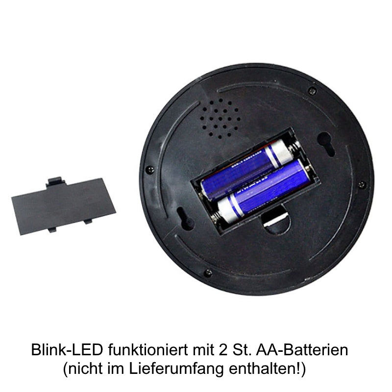 Dome - Überwachungskamera Dummy Sehr realistisch mit Blink-LED.