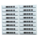 AM Warensicherungsetiketten AM Klebeetiketten deaktivierbar 58 KHz mit Dummy Barcode