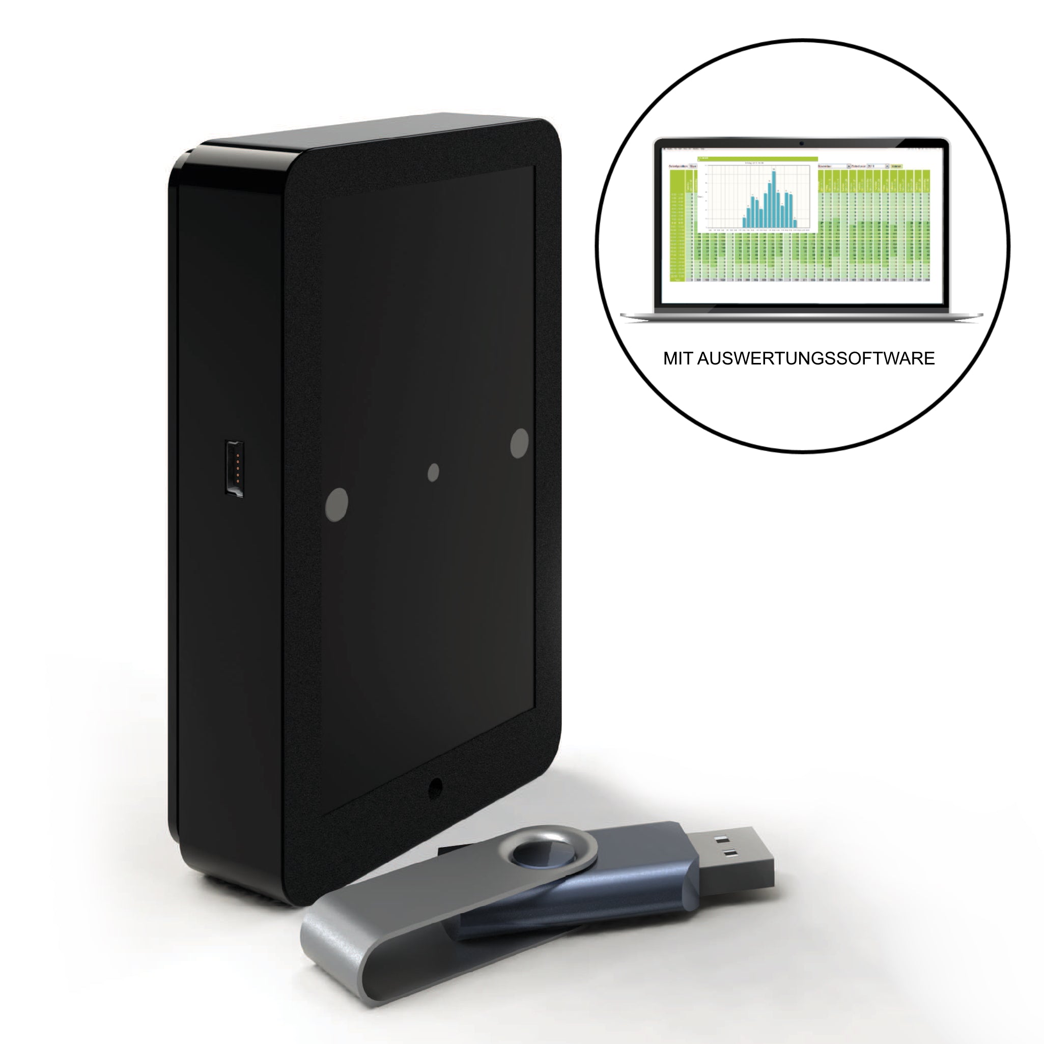 Kundenzähler Besucherzähler USB und Auswertungssoftware