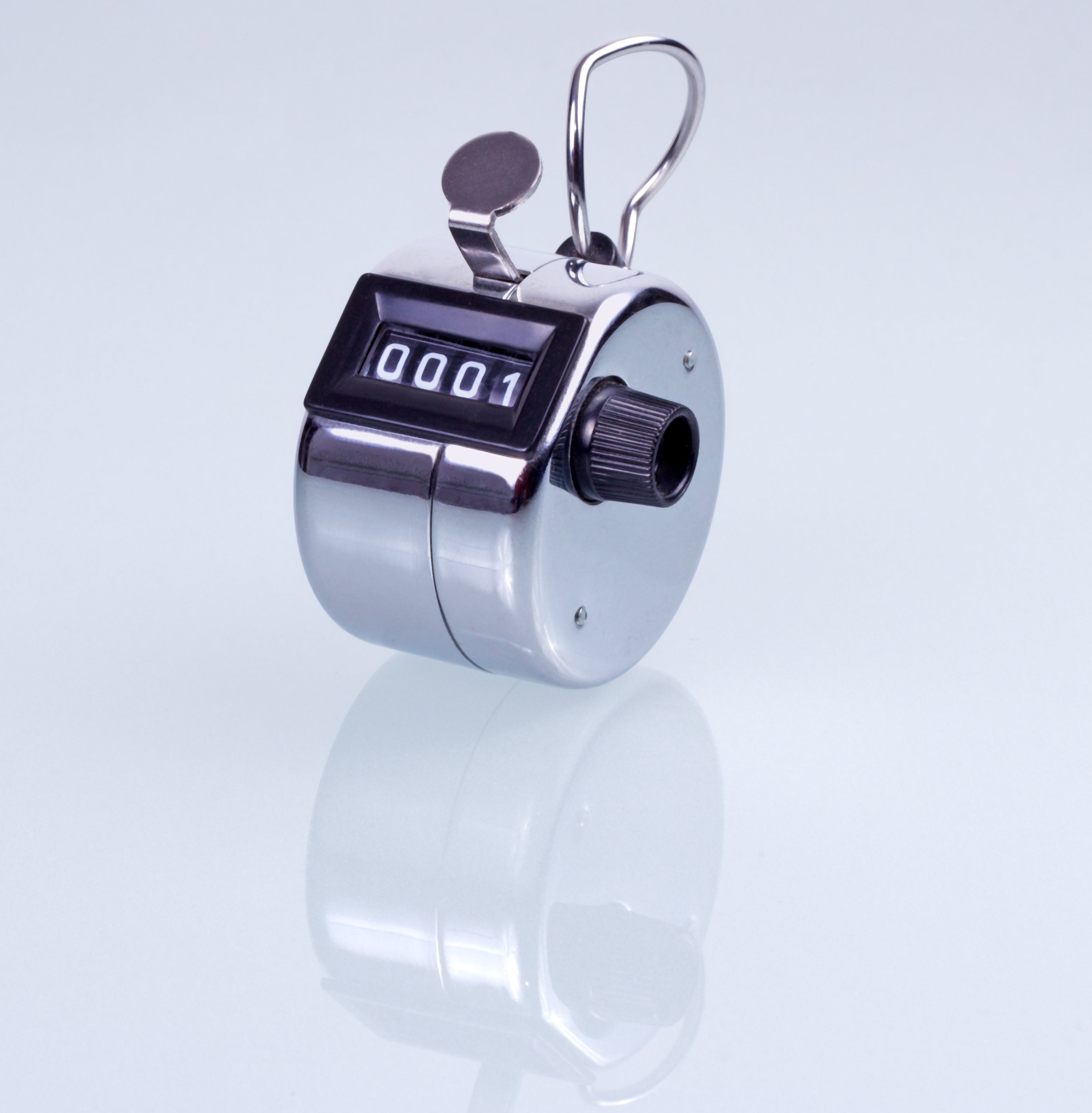 3 x Mechanischer Handzähler, Aufwärtszähler, Personenzähler, 4-Stellig