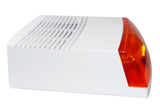 Alarmsirenen-Attrappe Alarm-Attrappe mit Blinklicht Alarmanlage-Attrappe für Innen und Außen