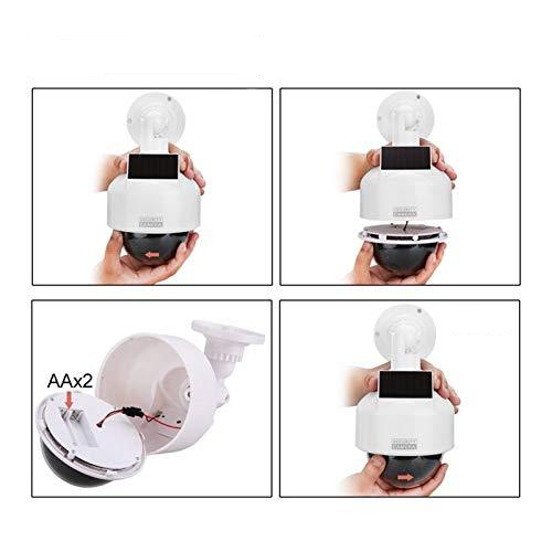 Solar Speed-Dome-Kamera-Attrappe, Blink-LED