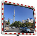 Verkehrsspiegel Sicherheitsspiegel 40x60 cm mit Reflektoren