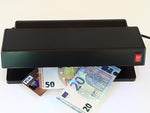 Professioneller Geldscheinprüfer Geldscheintester Banknotentester Banknotenprüfer Securpro strong mit 2 starken UV Lampen