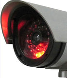 Professionell aussehende Überwachunskamera-Attrappe mit Objektiv und IR-LED's